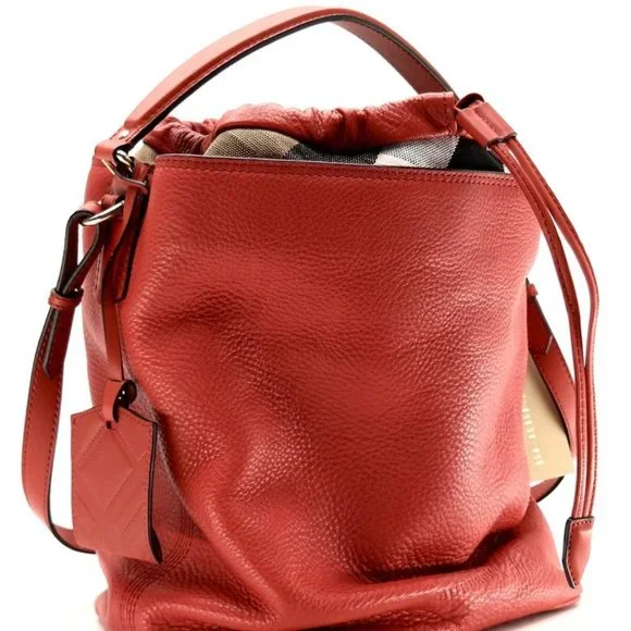 NWT BURBERRY MEDIUM ASHBY LEATHER HOBO BAG - Picture 2 of 12